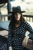 Jared Wool Felt Rancher in Black