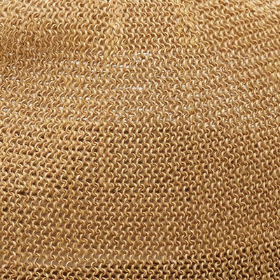 Mesh, close up - an open synthetic weave built to move air, the most packable material Wyeth uses