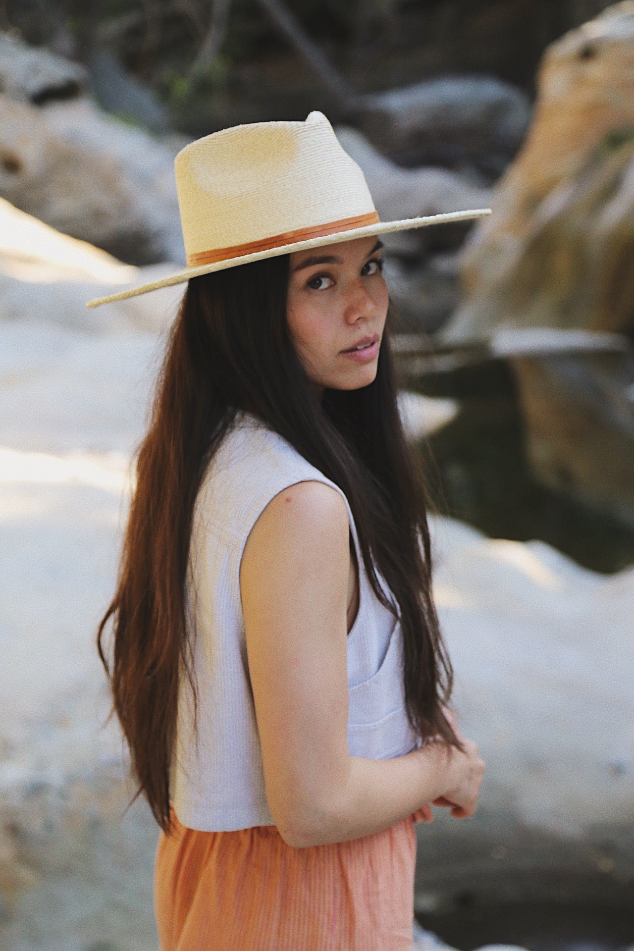 Natalia Tripilla Straw Sun Hat in Natural