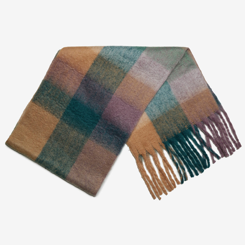Wyeth Daria Scarf in Blue/Raspberry