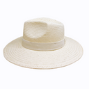 Sutton Paper Straw Fedora in Ivory