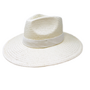 Sutton Paper Straw Fedora in Ivory