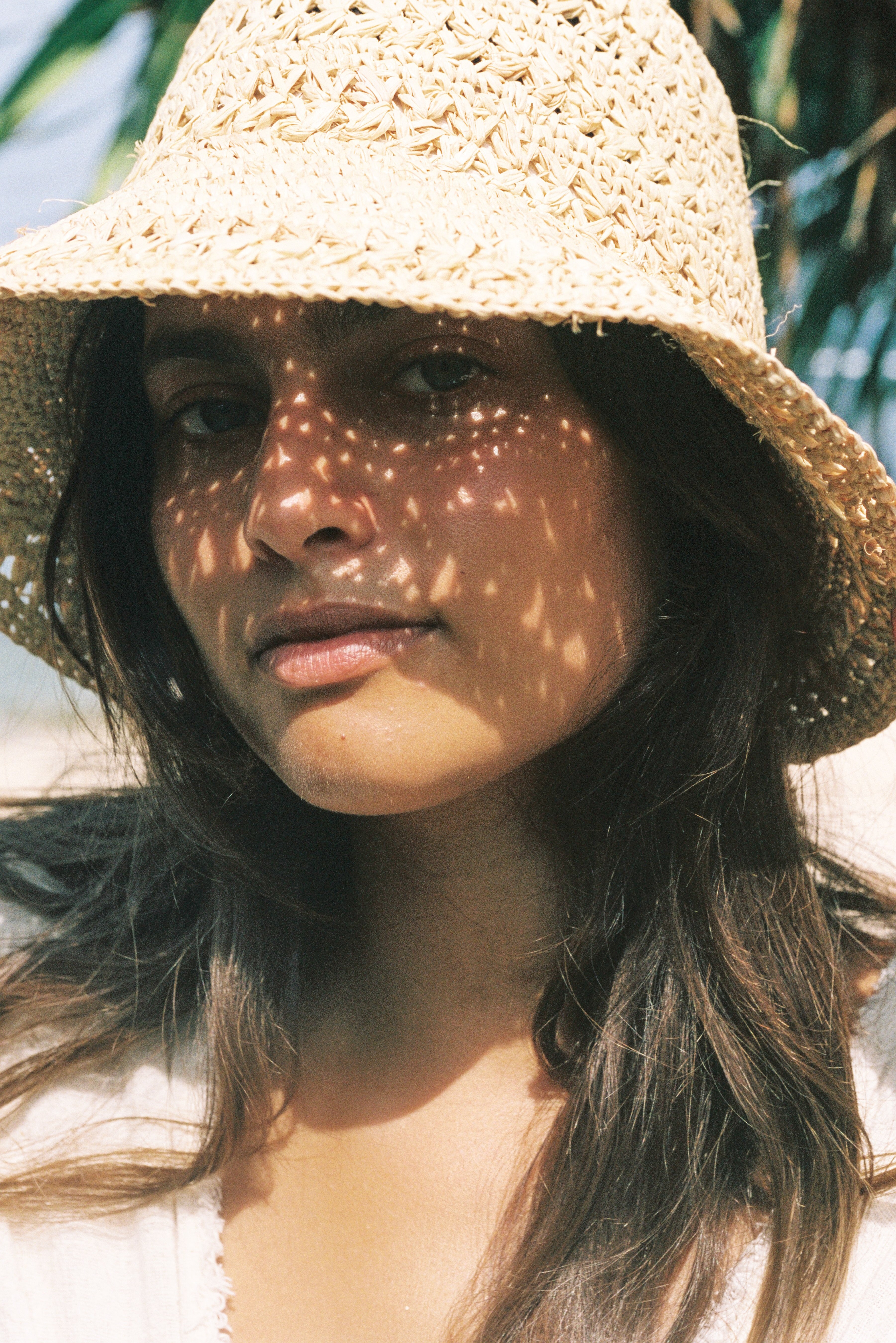 Sigrid Raffia Bucket in Natural