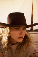 Wyeth Vega Wool Felt Cowboy Hat in Chocolate – brown, additional view