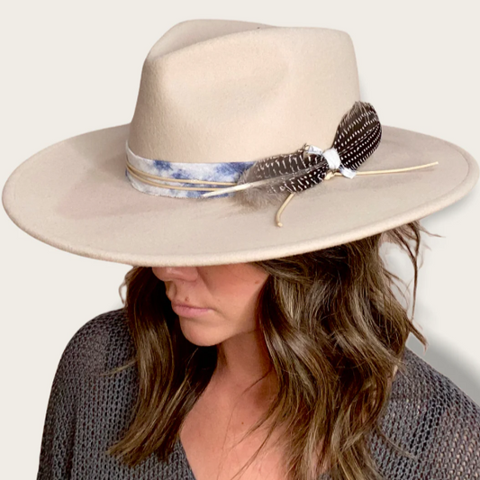 Wyeth Ford Unisex Sisal Straw Upturned Brim Cowboy Hat
