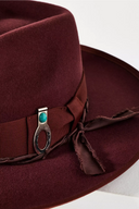 Boone Wool Felt Rancher in Burgundy