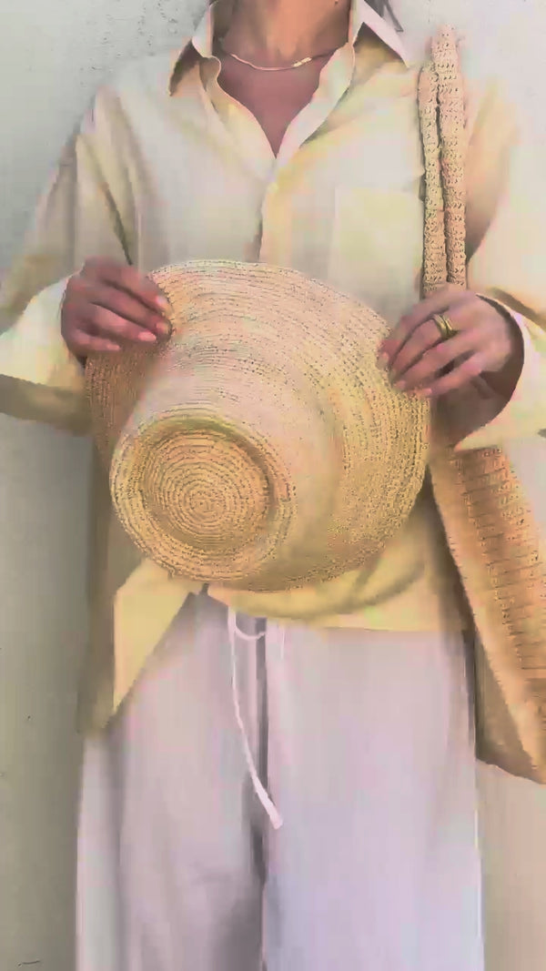Wyeth Tali Raffia Bucket Hat, video