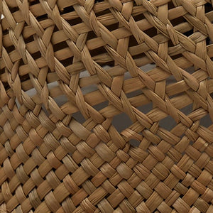 Seagrass, close up - a coarse textured fibre with built-in structure that holds a shape