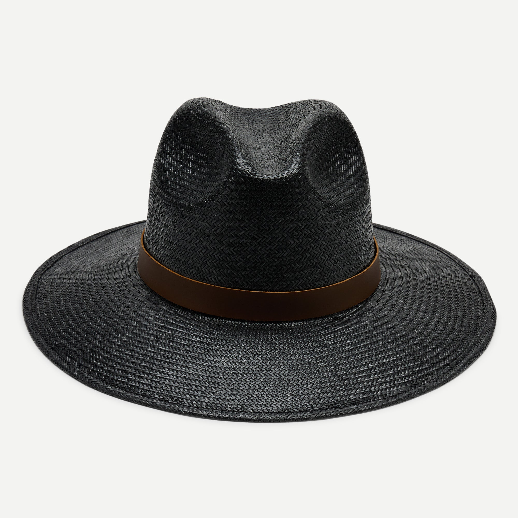 Miguel Toyo Straw Panama in Black