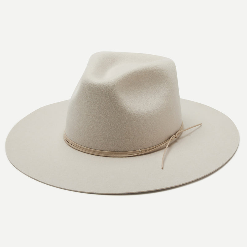 Wyeth Shea Wool Felt Rancher Hat in Putty – beige