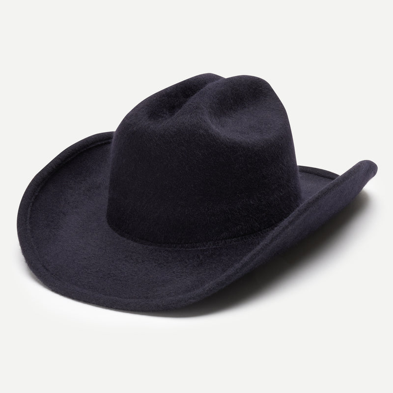 Wyeth McGraw Wool Felt Cowboy Hat in Black – packable