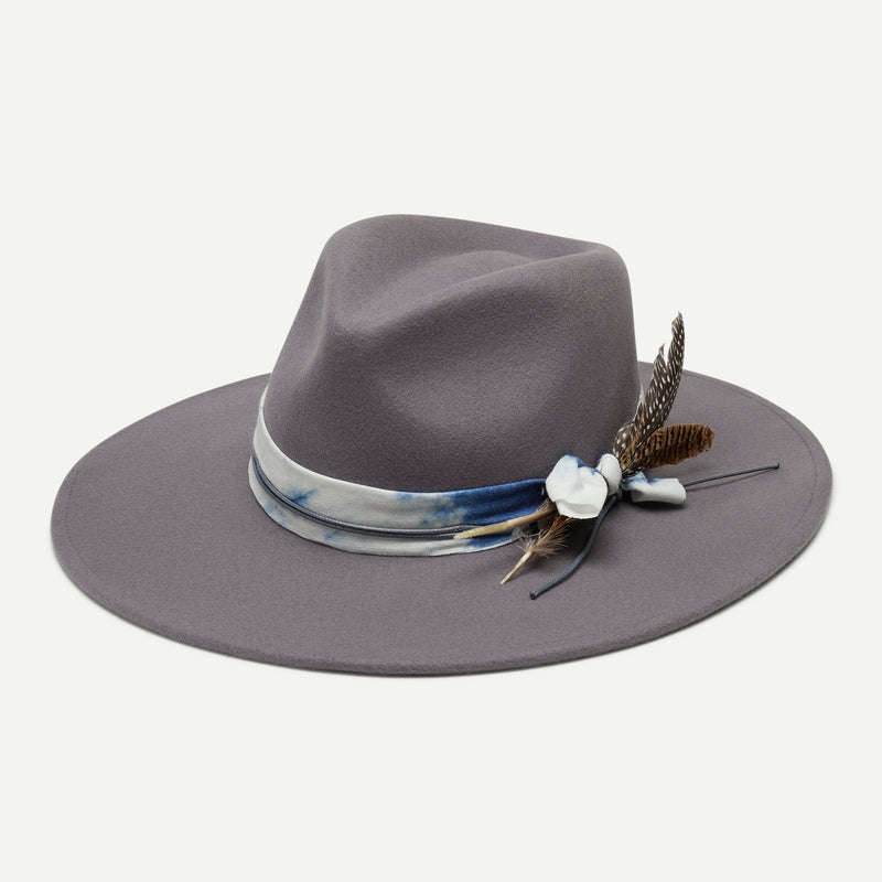 Wyeth Amelia Wool Felt Rancher Hat in Grey – gray