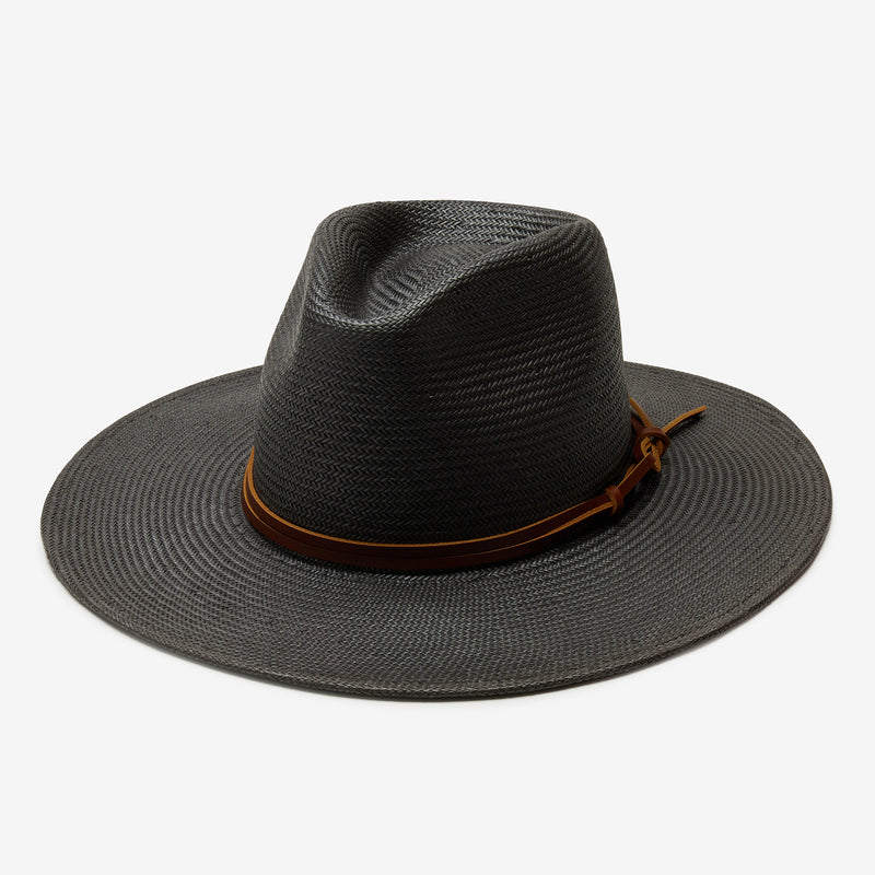 Wyeth Lindsey Toyo Straw Sun Hat in Black – high crown